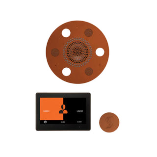 ThermaSol Wellness Steam Package - Serenity Advanced Rainhead (Round) + ThermaTouch2 10 Control + Steam Head Kit (Round)