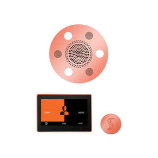 ThermaSol Wellness Steam Package - Serenity Advanced Rainhead (Round) + ThermaTouch2 10 Control + Steam Head Kit (Round)