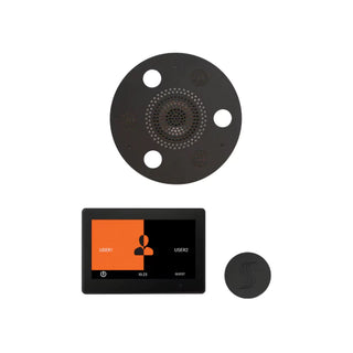 ThermaSol Wellness Steam Package - Serenity Advanced Rainhead (Round) + ThermaTouch2 10 Control + Steam Head Kit (Round)
