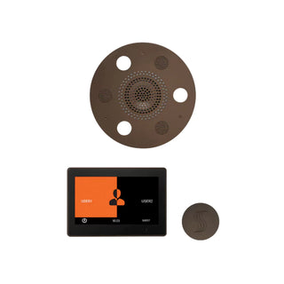 ThermaSol Wellness Steam Package - Serenity Advanced Rainhead (Round) + ThermaTouch2 10 Control + Steam Head Kit (Round)