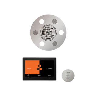 ThermaSol Wellness Steam Package - Serenity Advanced Rainhead (Round) + ThermaTouch2 10 Control + Steam Head Kit (Round)