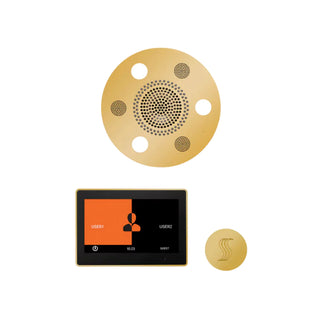 ThermaSol Wellness Steam Package - Serenity Advanced Rainhead (Round) + ThermaTouch2 10 Control + Steam Head Kit (Round)