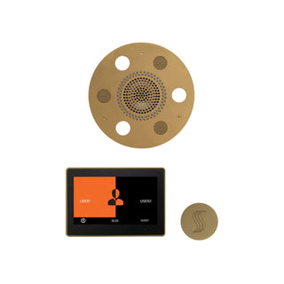 ThermaSol Wellness Steam Package - Serenity Advanced Rainhead (Round) + ThermaTouch2 10 Control + Steam Head Kit (Round)