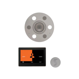ThermaSol Wellness Steam Package - Serenity Advanced Rainhead (Round) + ThermaTouch2 10 Control + Steam Head Kit (Round)
