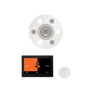 ThermaSol Wellness Steam Package - Serenity Advanced Rainhead (Round) + ThermaTouch2 10 Control + Steam Head Kit (Round)